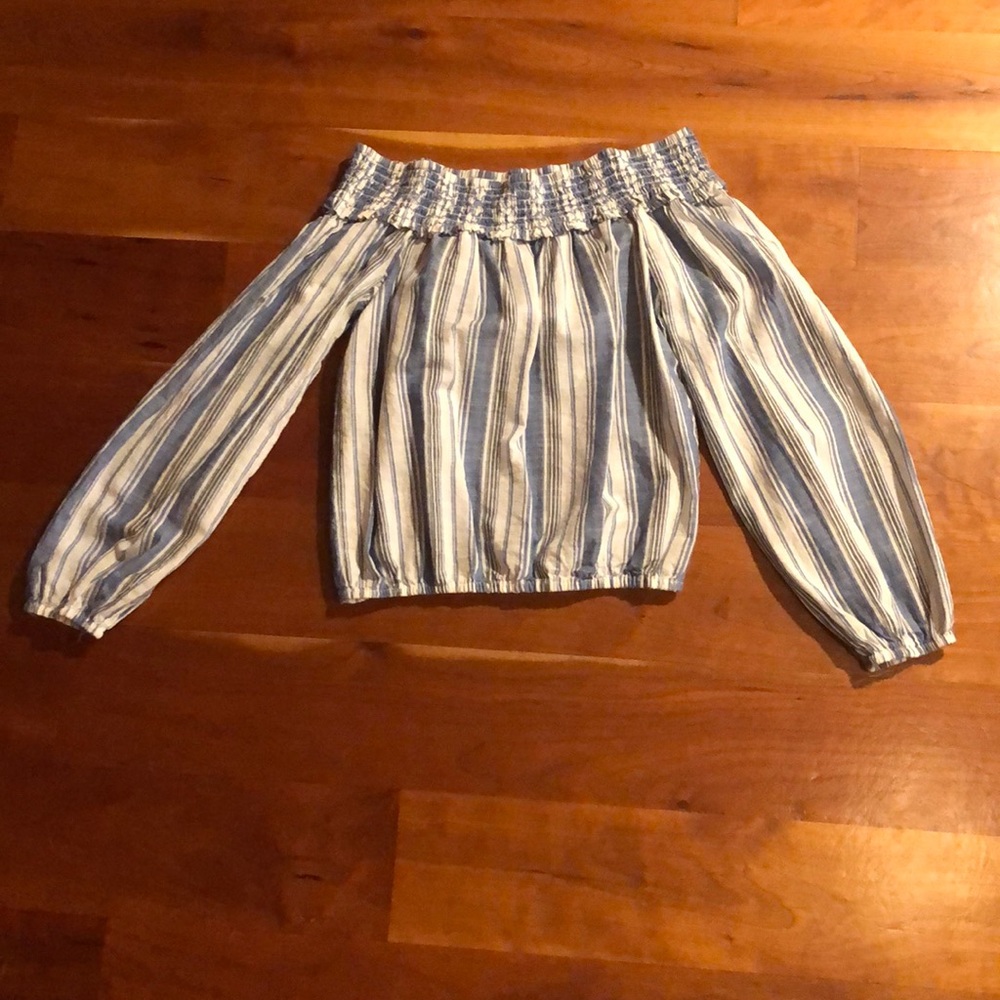 Off the Shoulder Striped Top